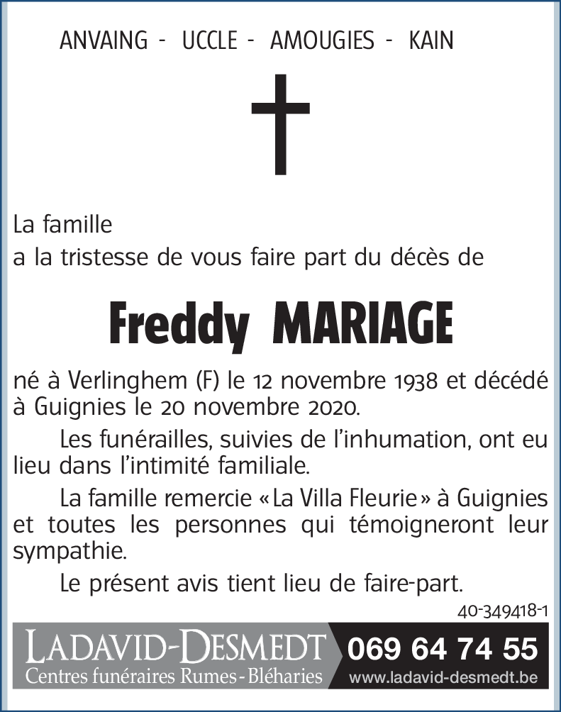 Freddy MARIAGE