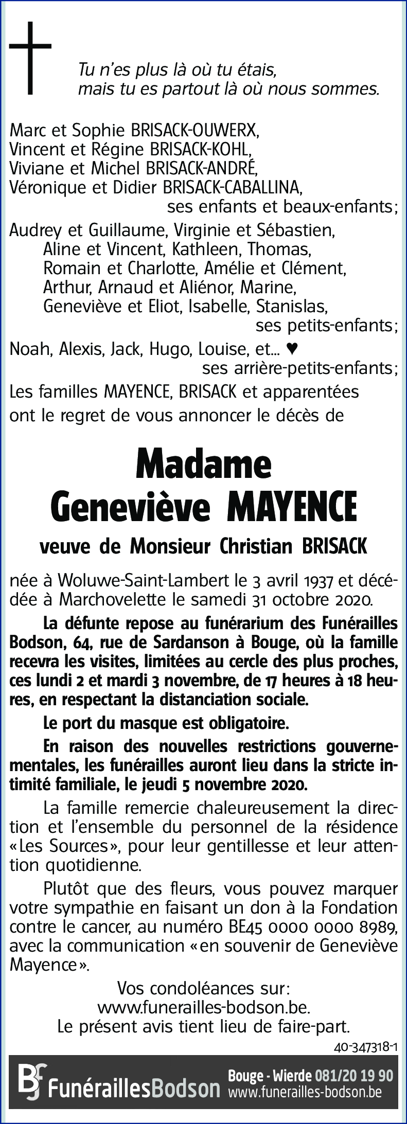 Geneviève MAYENCE