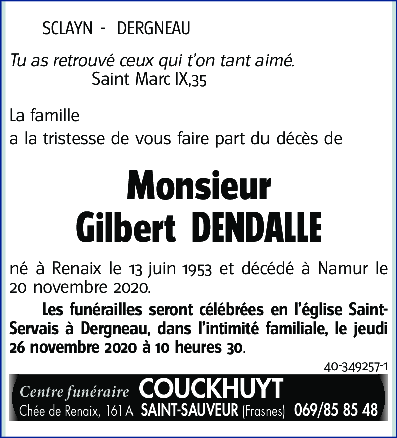 Gilbert DENDALLE