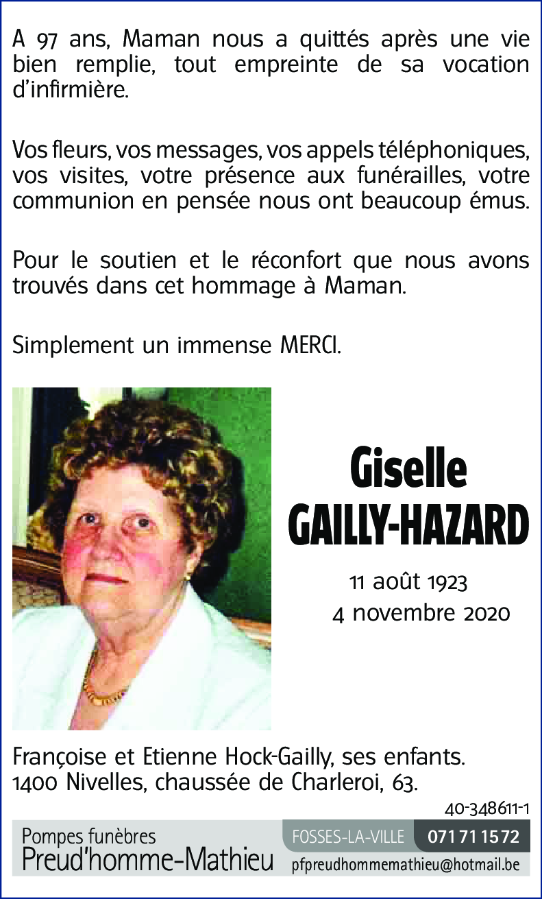Giselle GAILLY - HAZARD