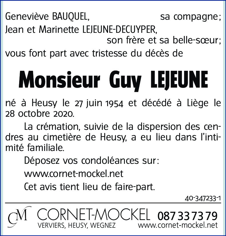 Guy LEJEUNE