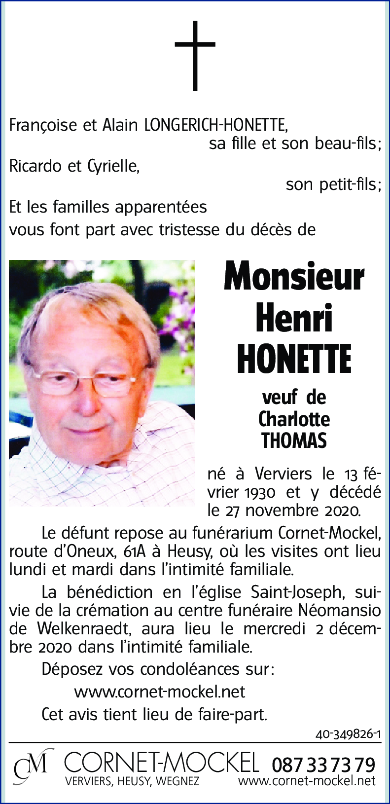 Henri HONETTE