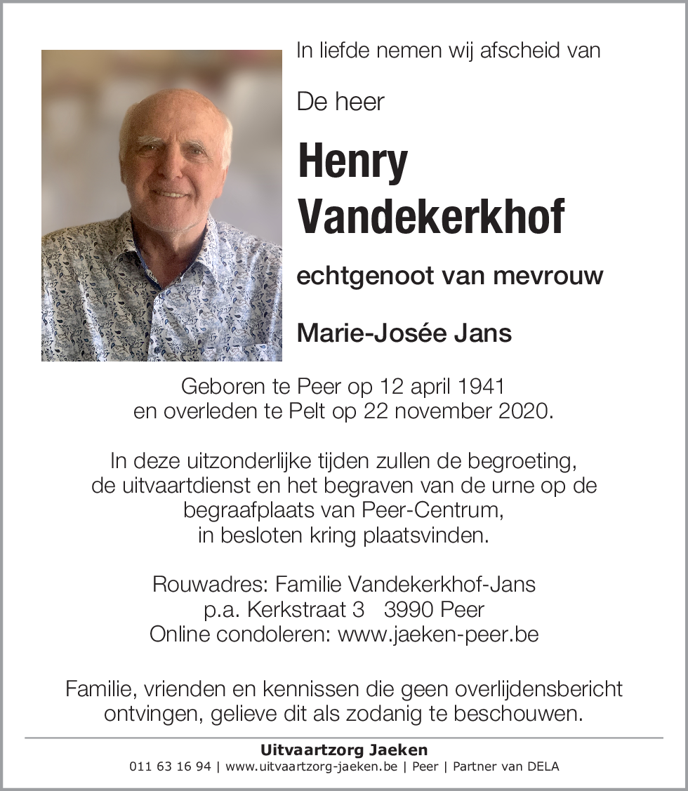 Henry Vandekerhof