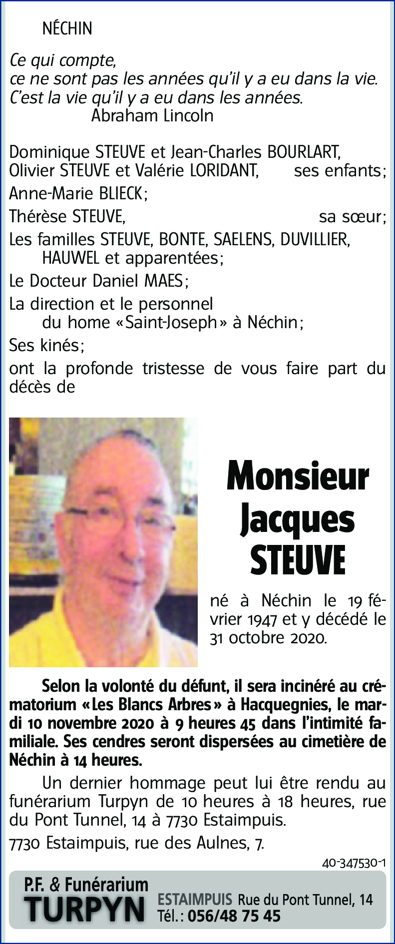 Jacques STEUVE