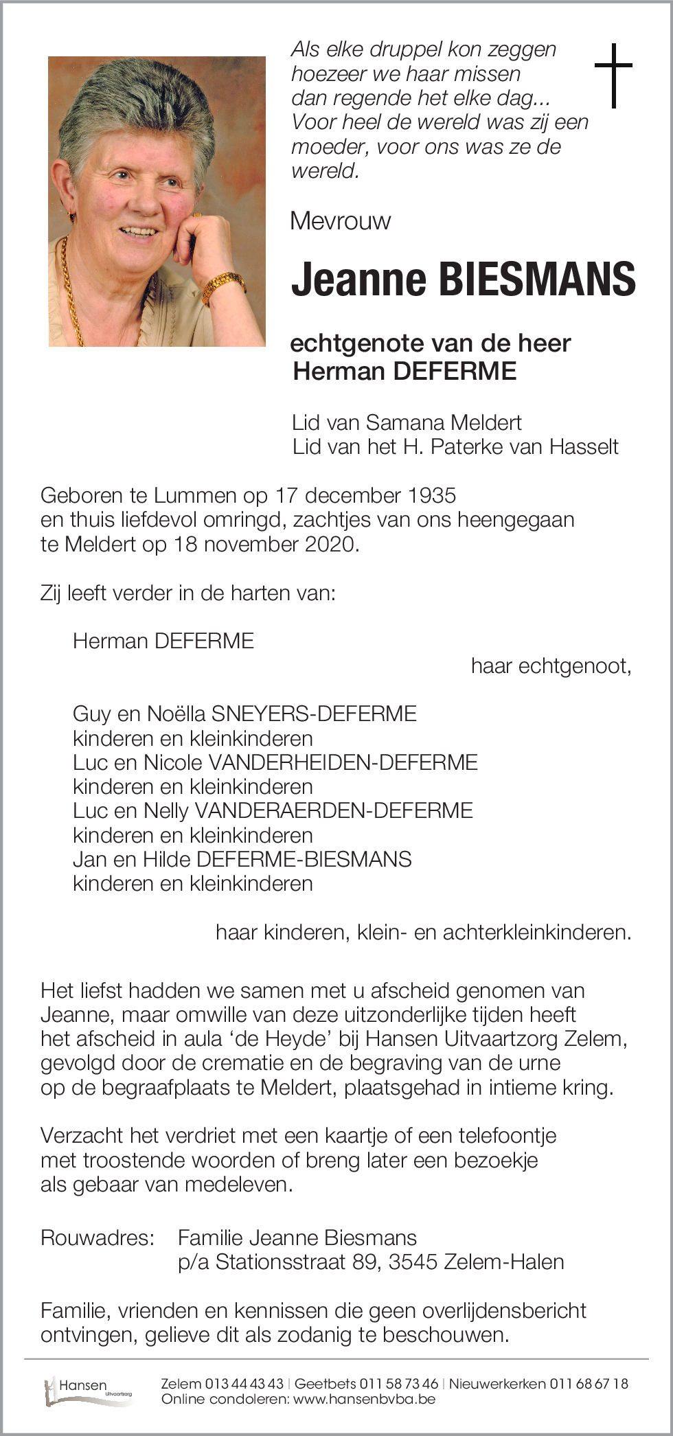 Jeanne BIESMANS