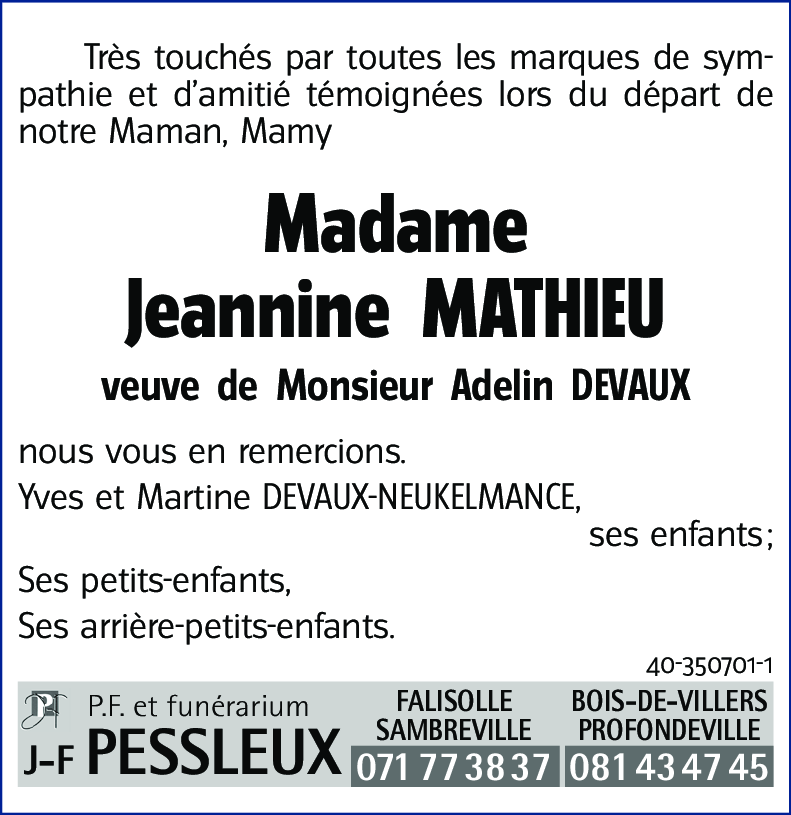 Jeannine MATHIEU