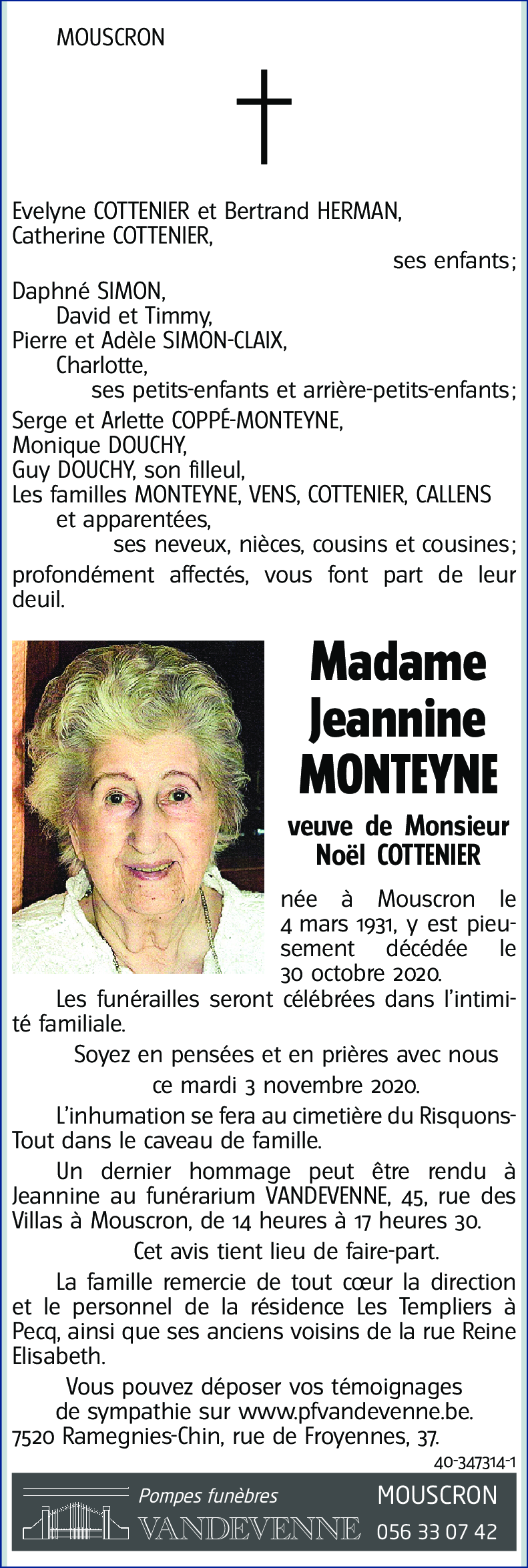 Jeannine MONTEYNE