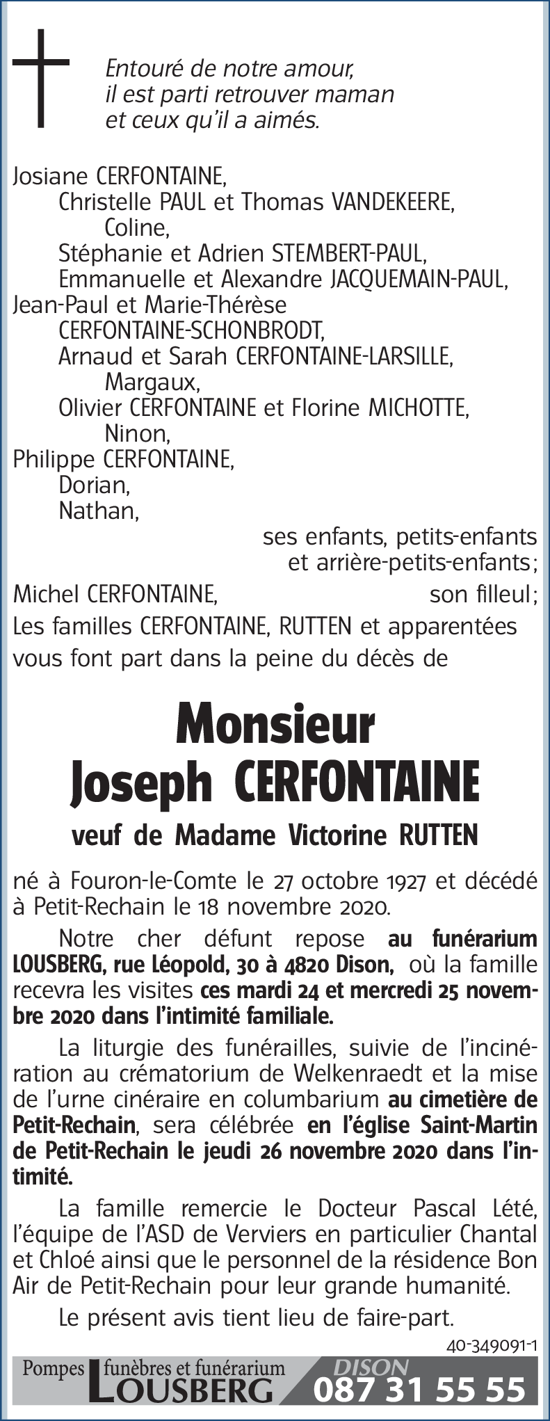 Joseph CERFONTAINE