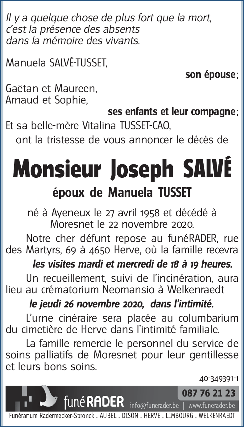 Joseph SALVÉ