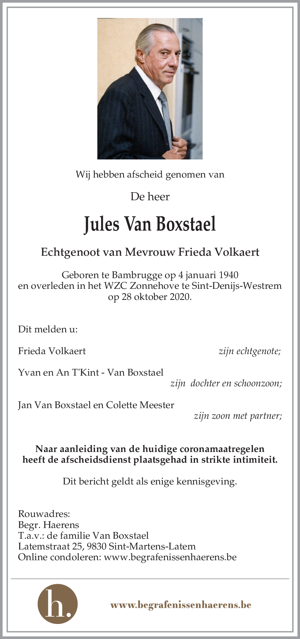 Jules Van Boxstael