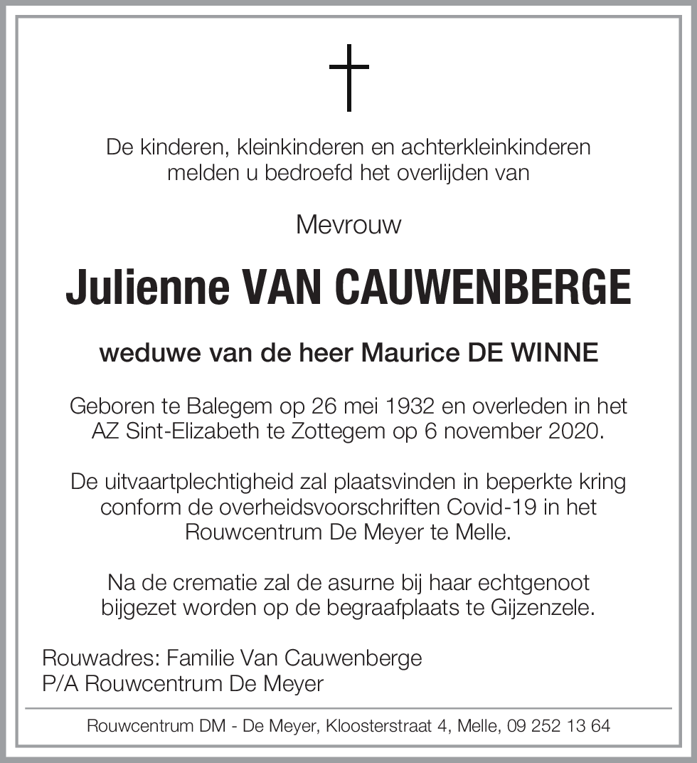 Julienne Van Cauwenberge