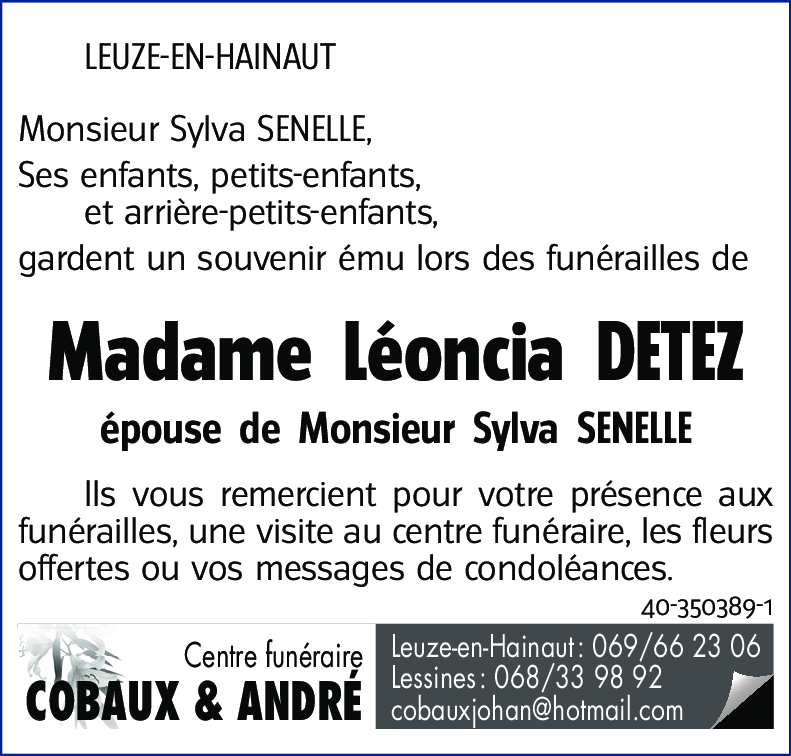 Léoncia DETEZ