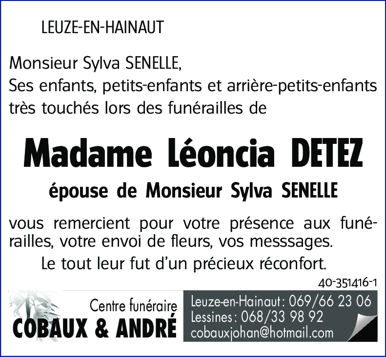 Léoncia DETEZ