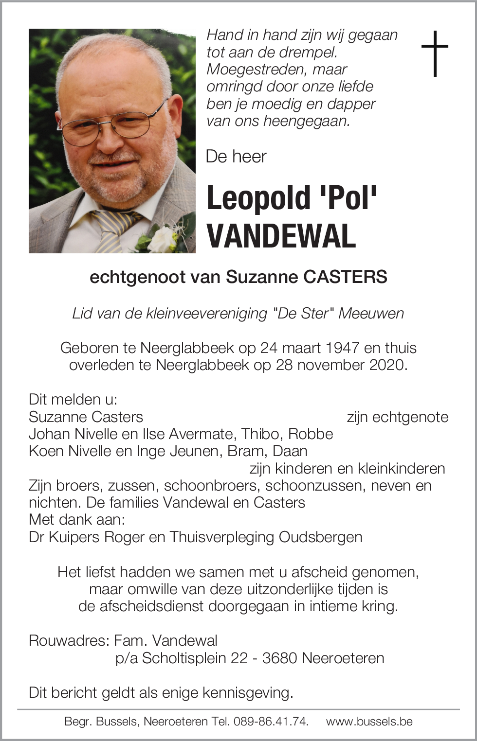 Leopold 'Pol' VANDEWAL