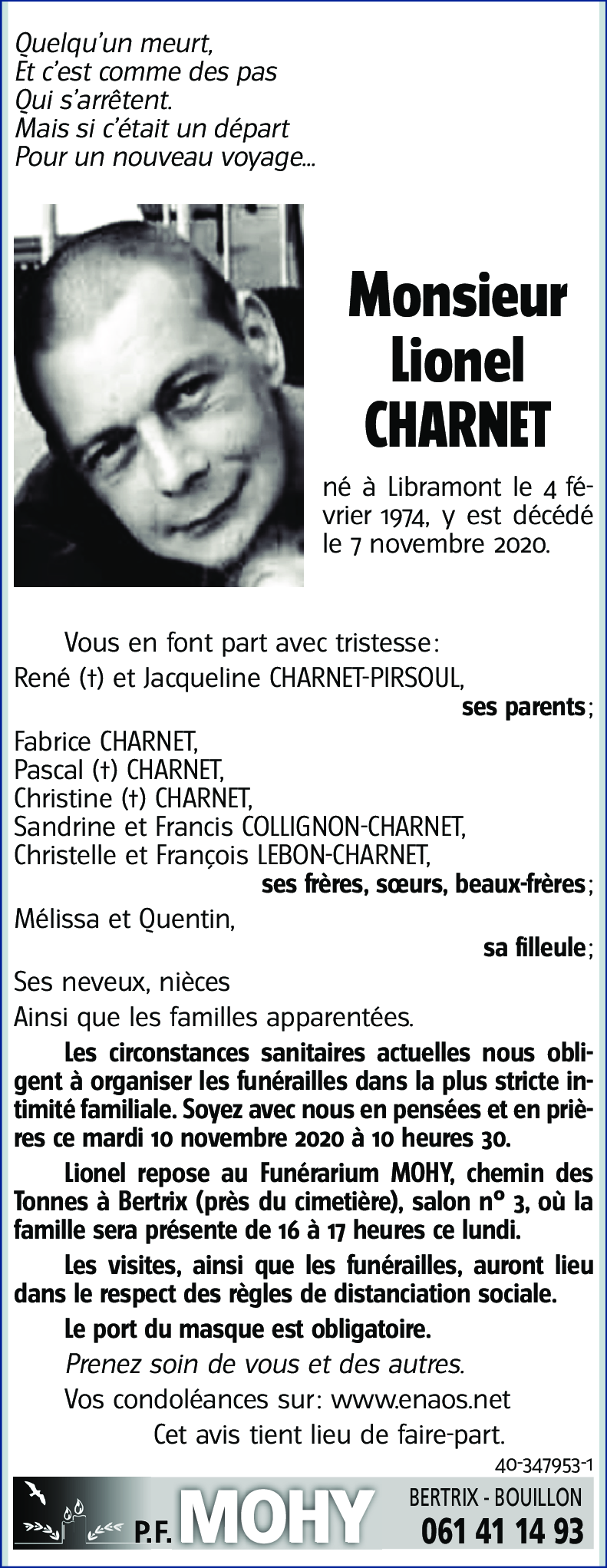 Lionel CHARNET