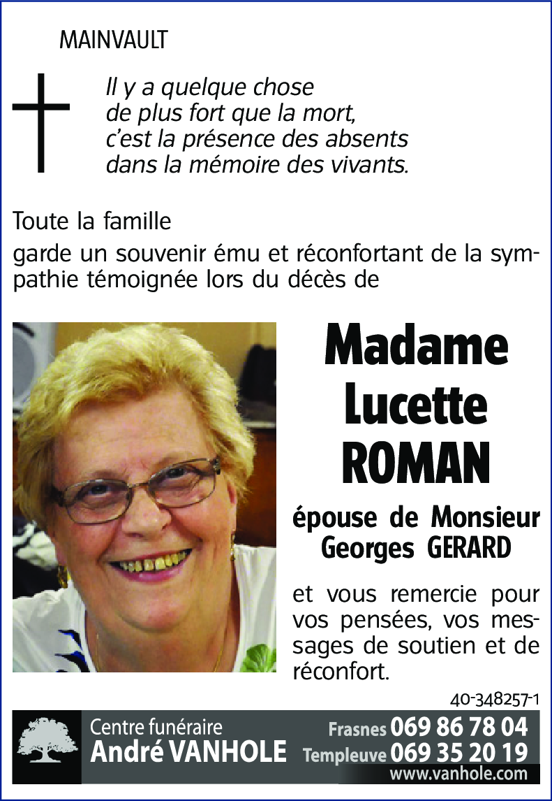 Lucette ROMAN