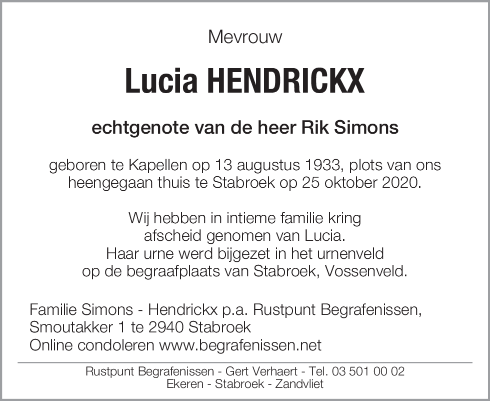 Lucia Hendrickx