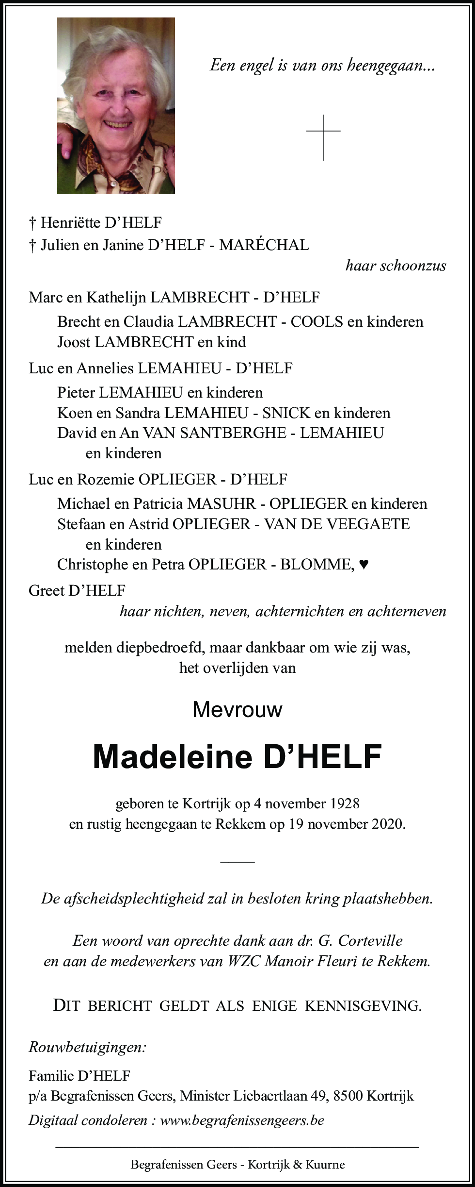 Madeleine D'HELF