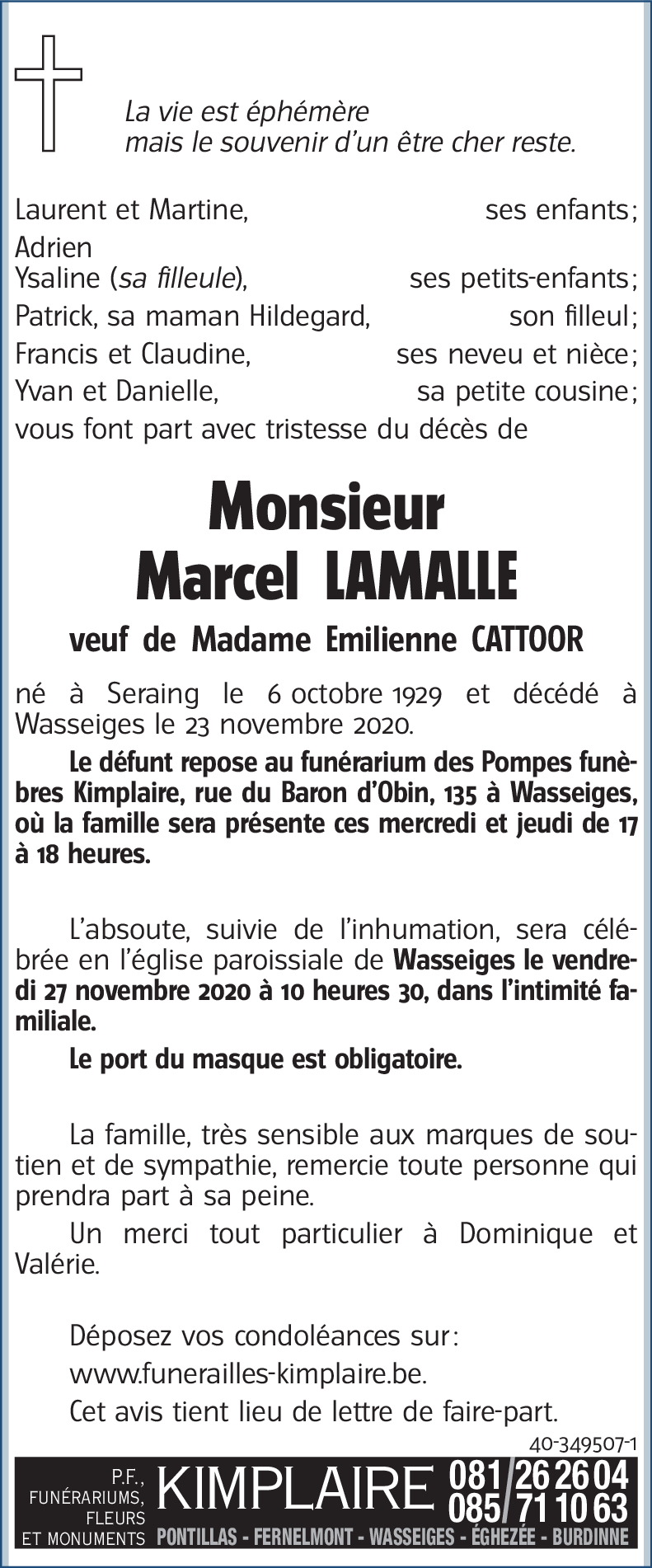 Marcel LAMALLE