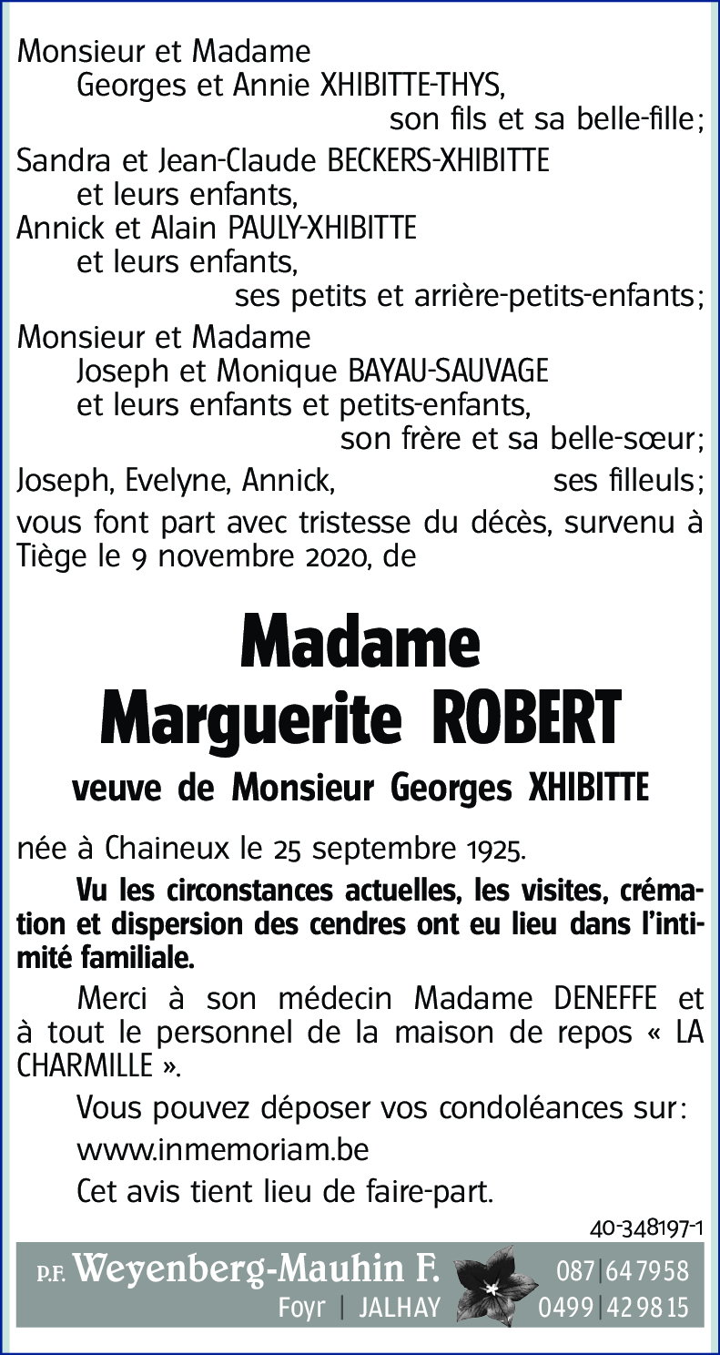 Marguerite ROBERT