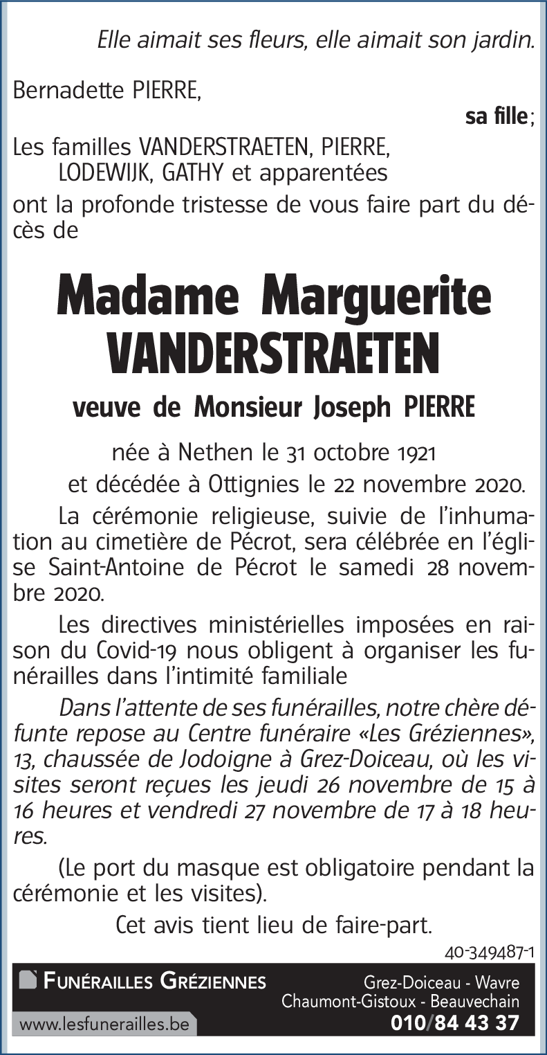 Marguerite VANDERSTRAETEN