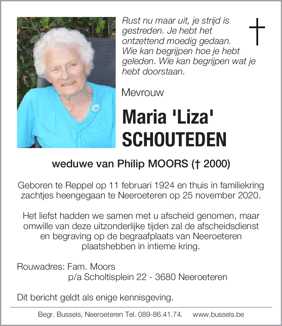 Maria 'Liza' SCHOUTEDEN