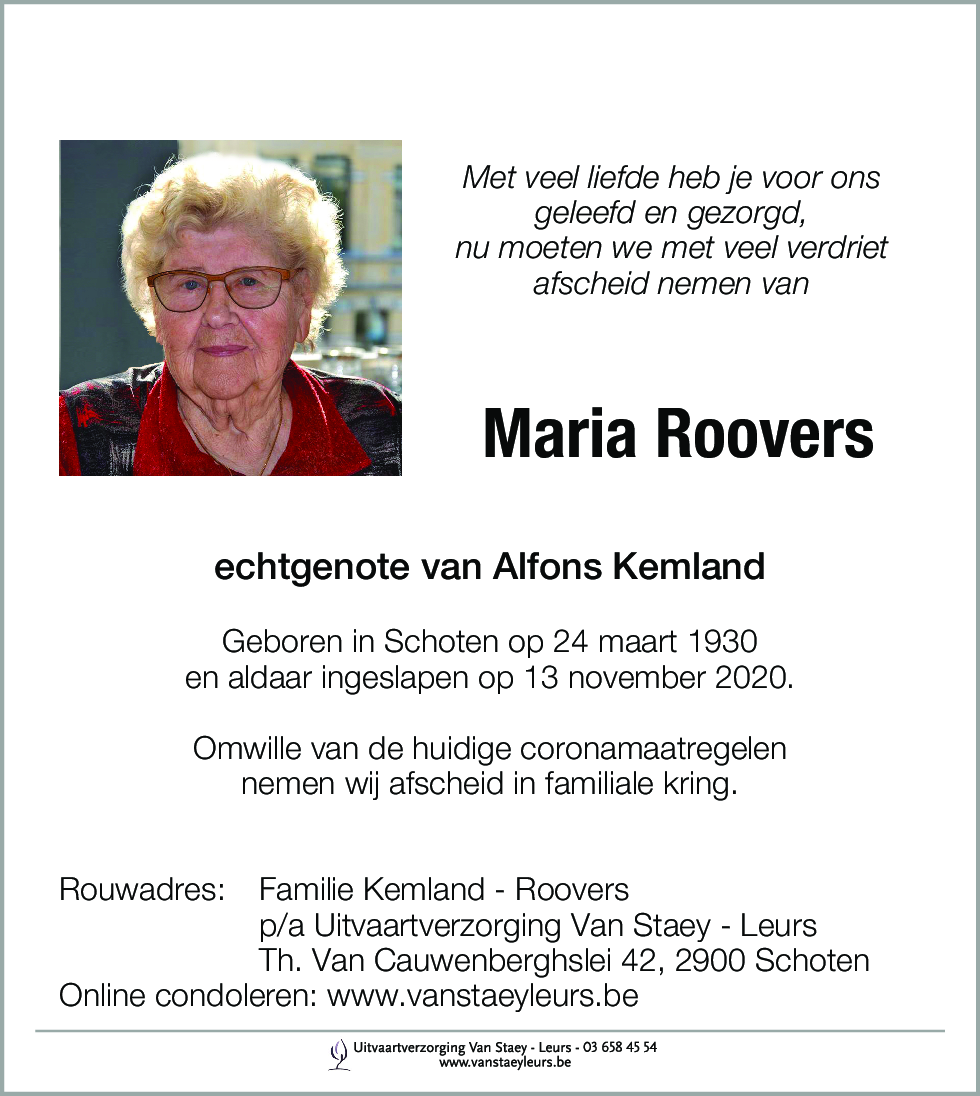 Maria Roovers