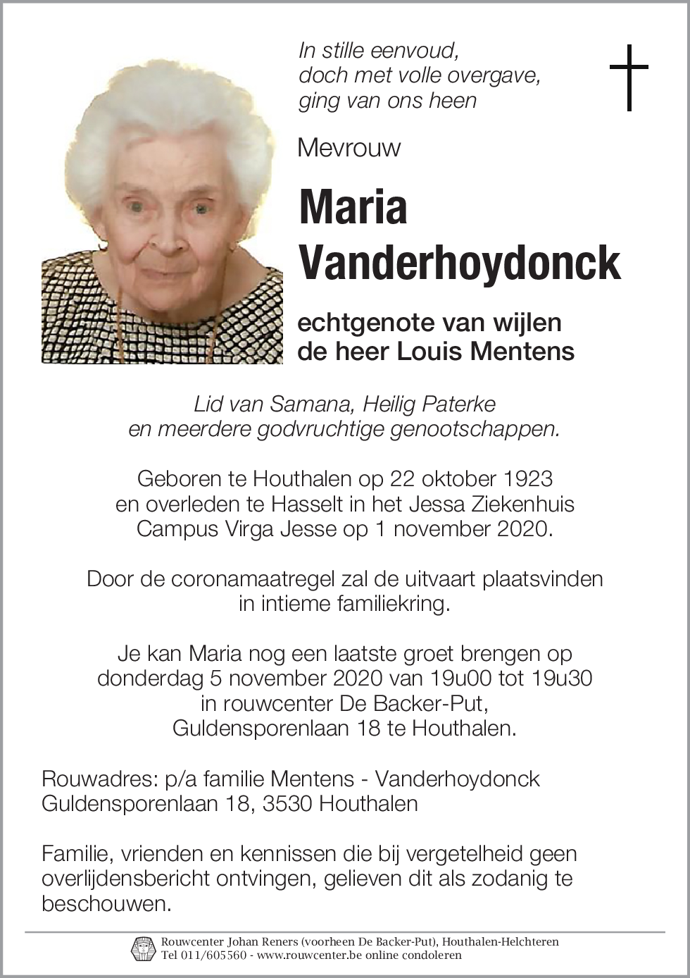 Maria Vanderhoydonck