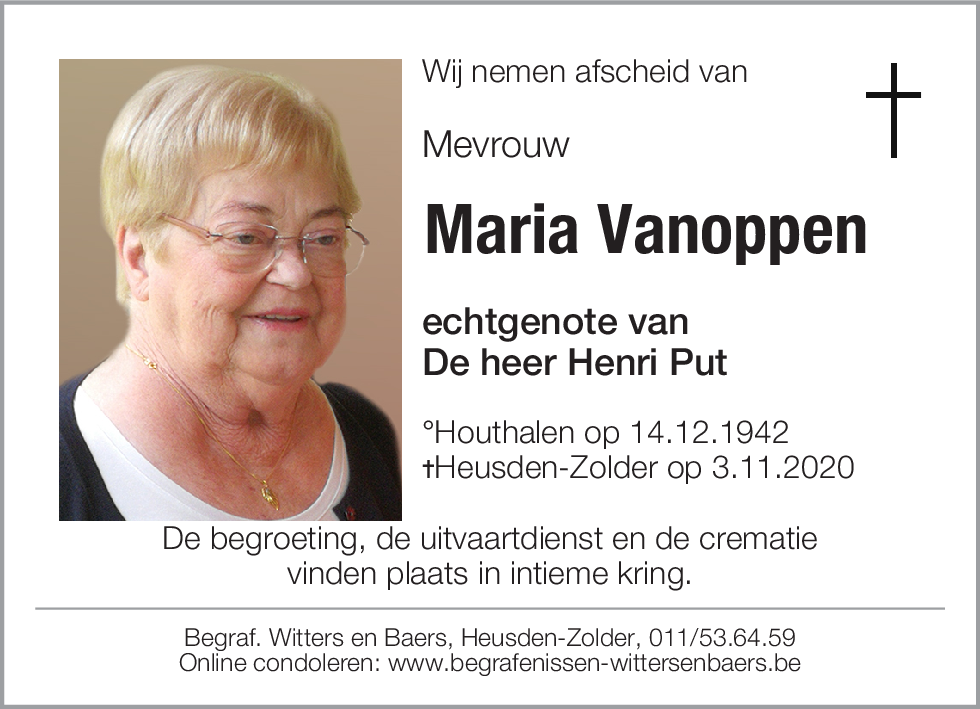 Maria Vanoppen