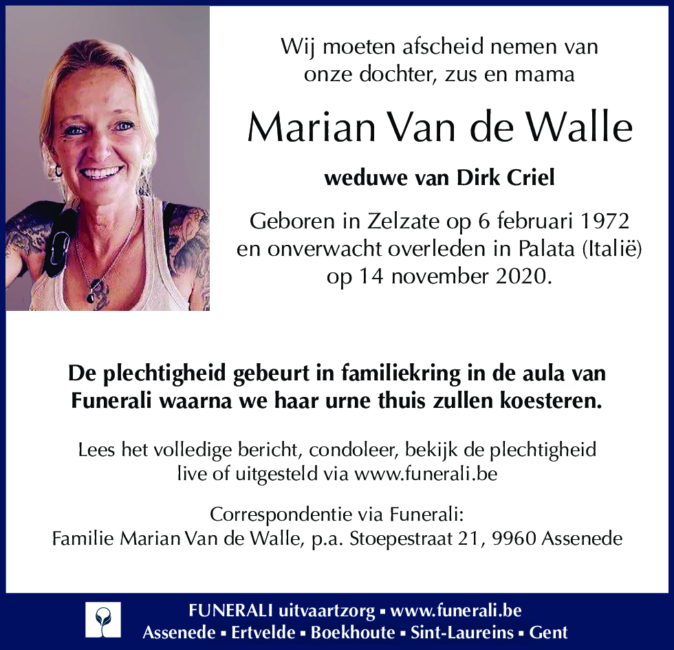 Marian Van de Walle