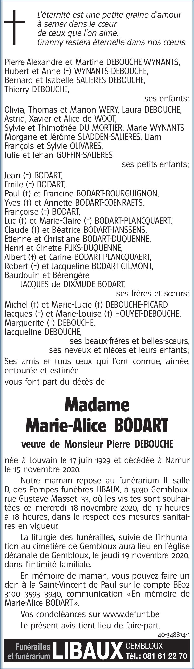 Marie-Alice BODART