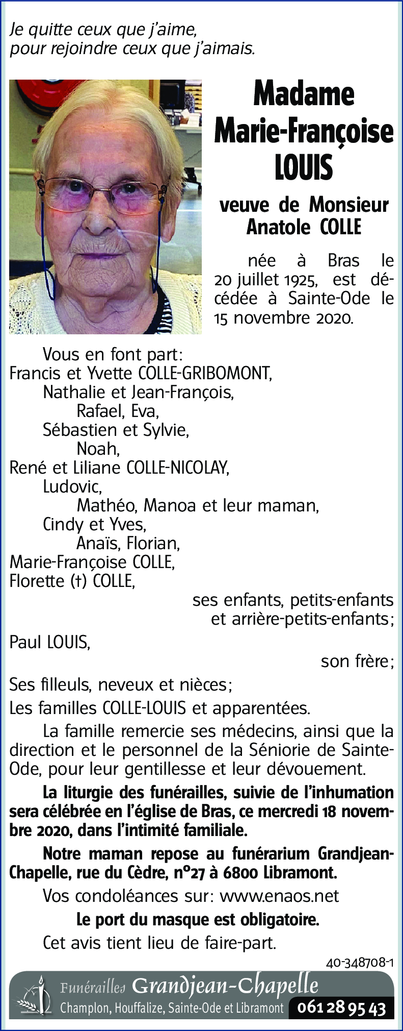 Marie-Françoise LOUIS