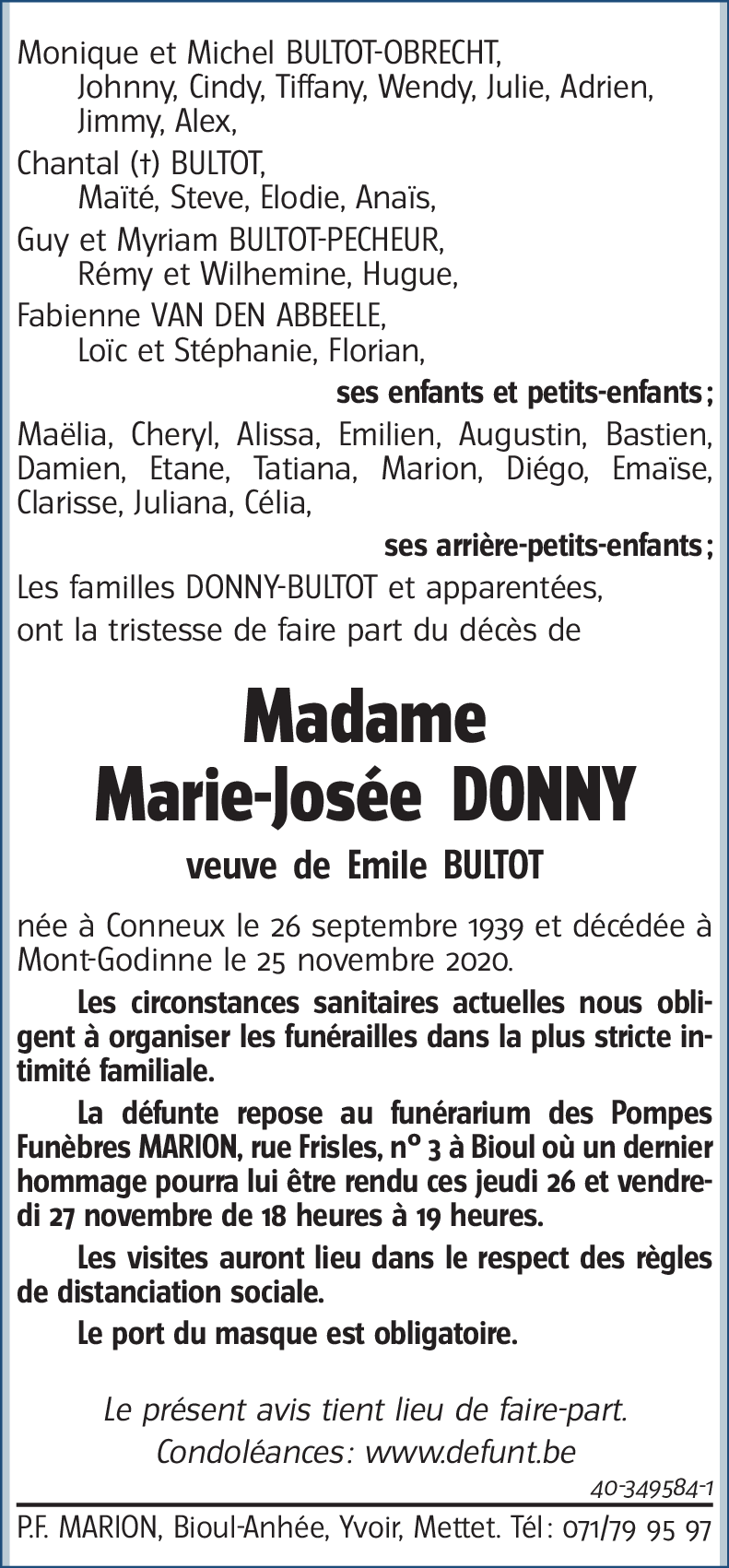 Marie-Josée DONNY