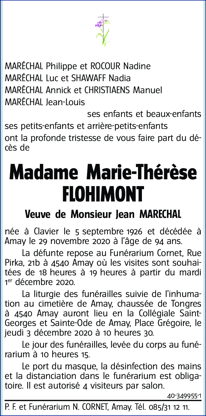 Marie-Thérèse FLOHIMONT