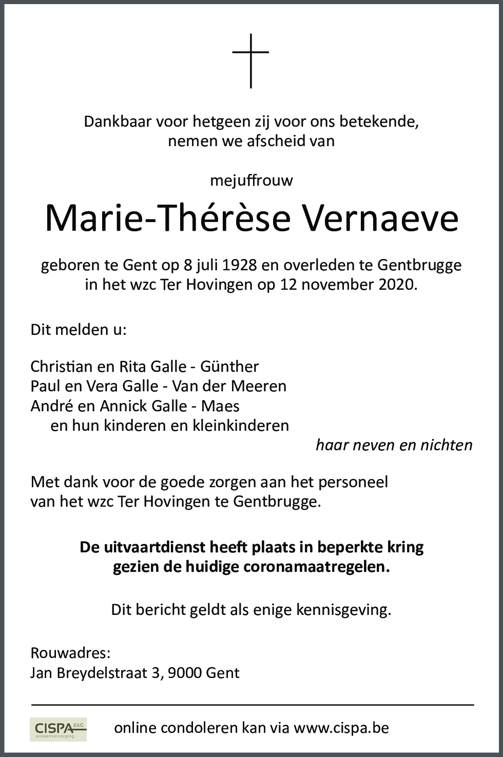 Marie-Thérèse Vernaeve