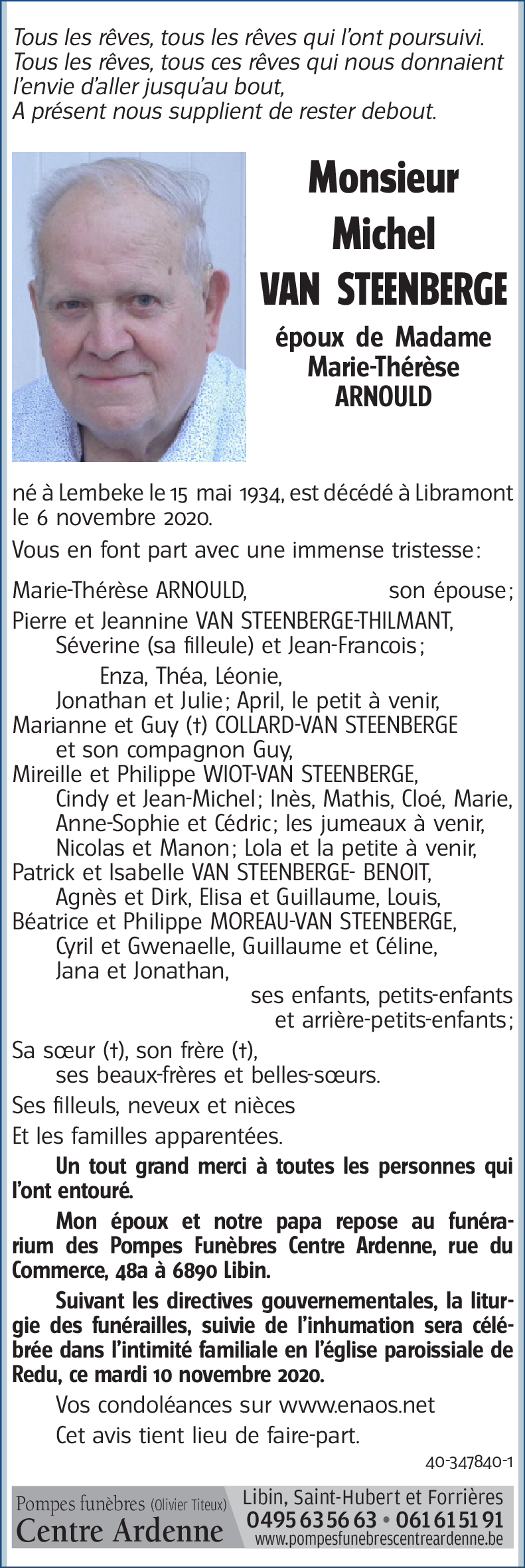 Michel VAN STEENBERGE