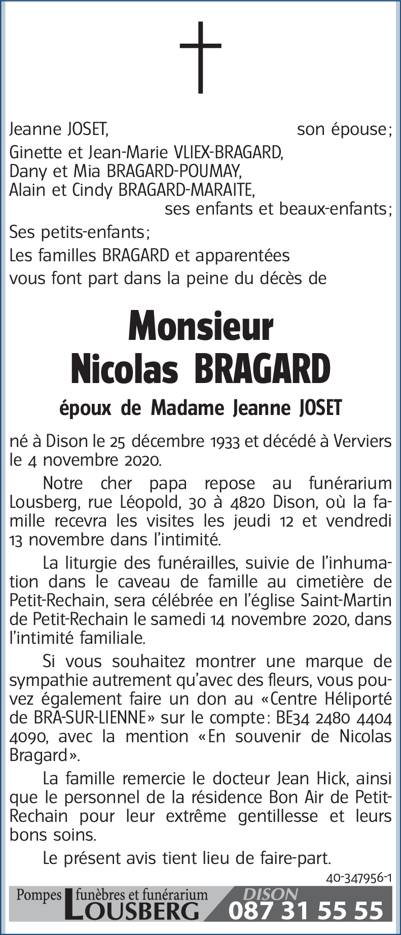 Nicolas BRAGARD