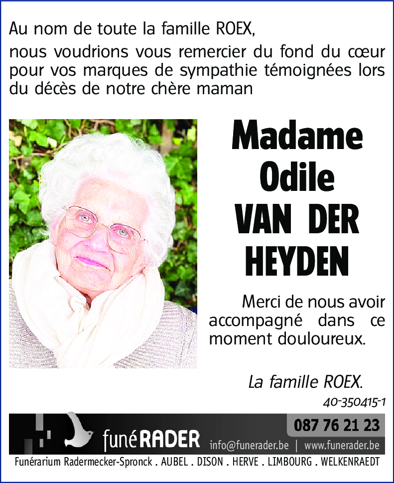 Odile VAN DER HEYDEN