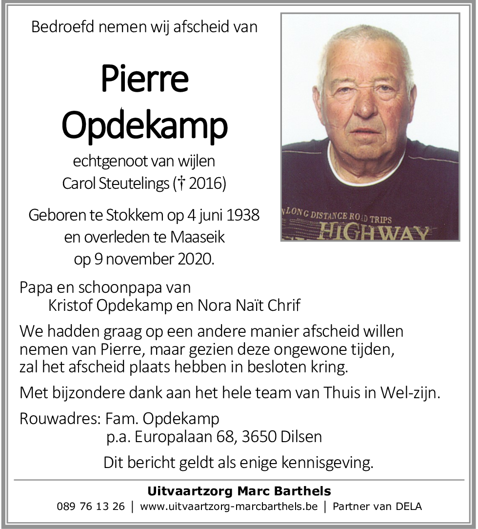 Opdekamp Pierre