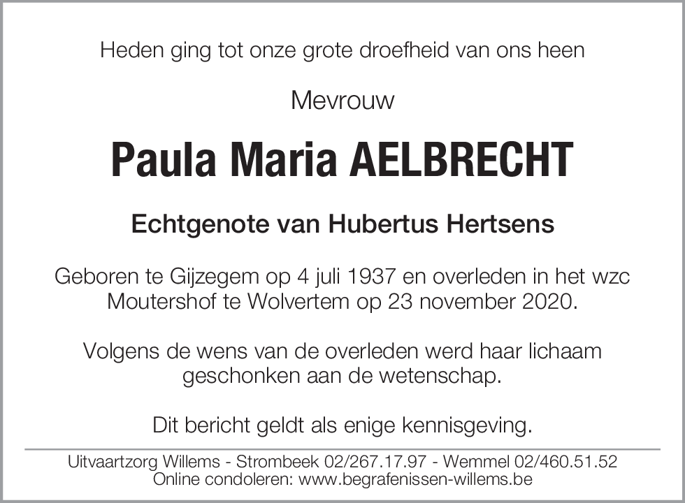 Paula Maria Aelbrecht