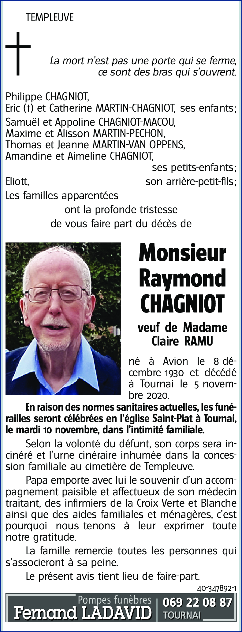 Raymond CHAGNIOT