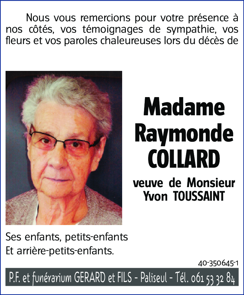Raymonde COLLARD