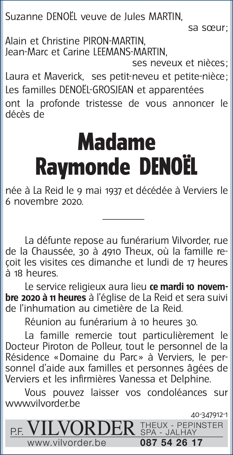 Raymonde DENOËL