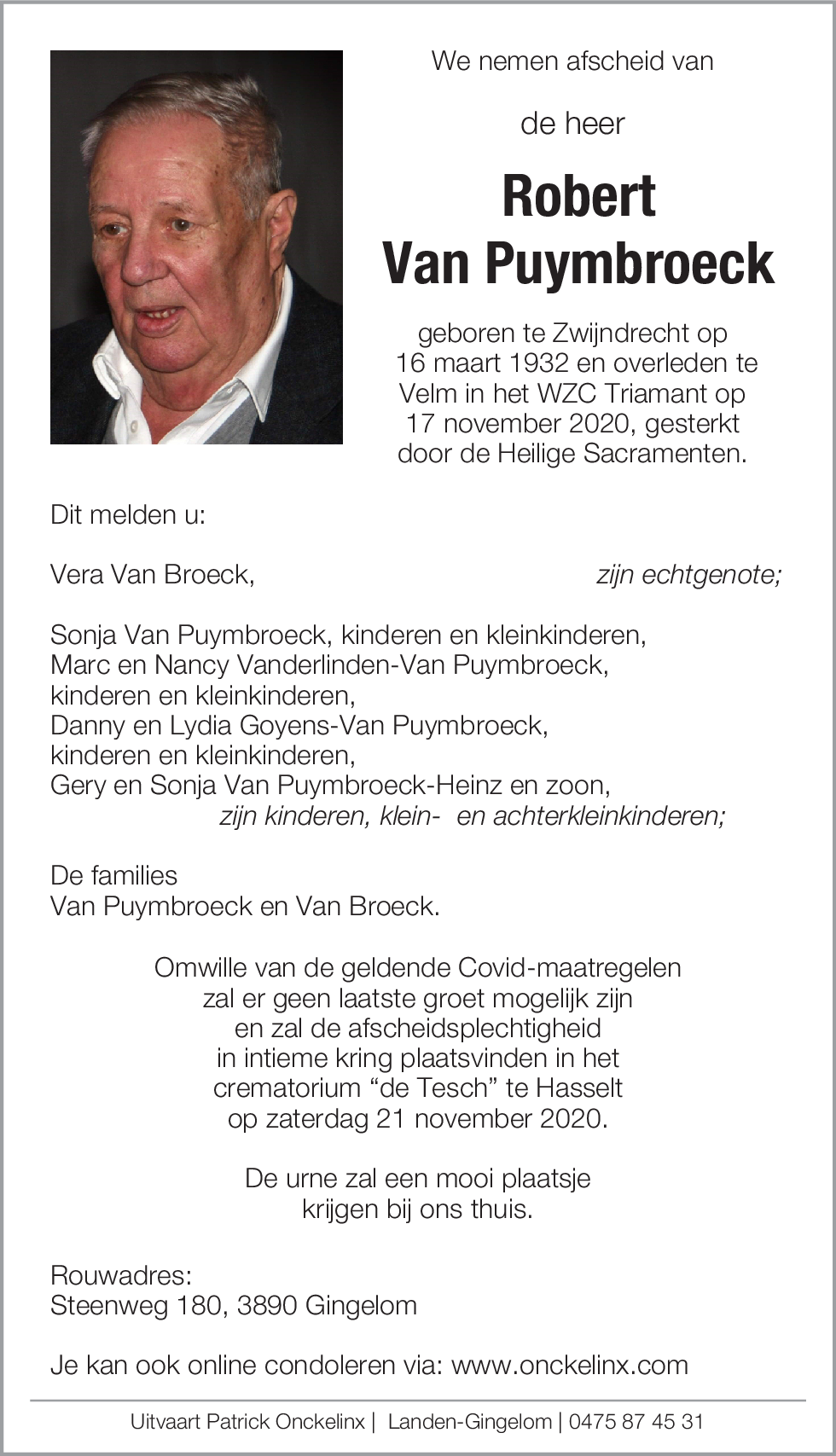 Robert van Puymbroeck