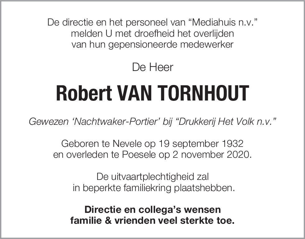 Robert Van Tornhout