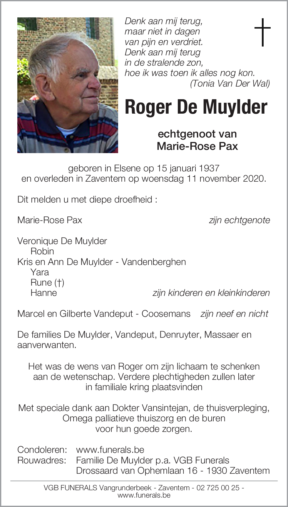 Roger De Muylder