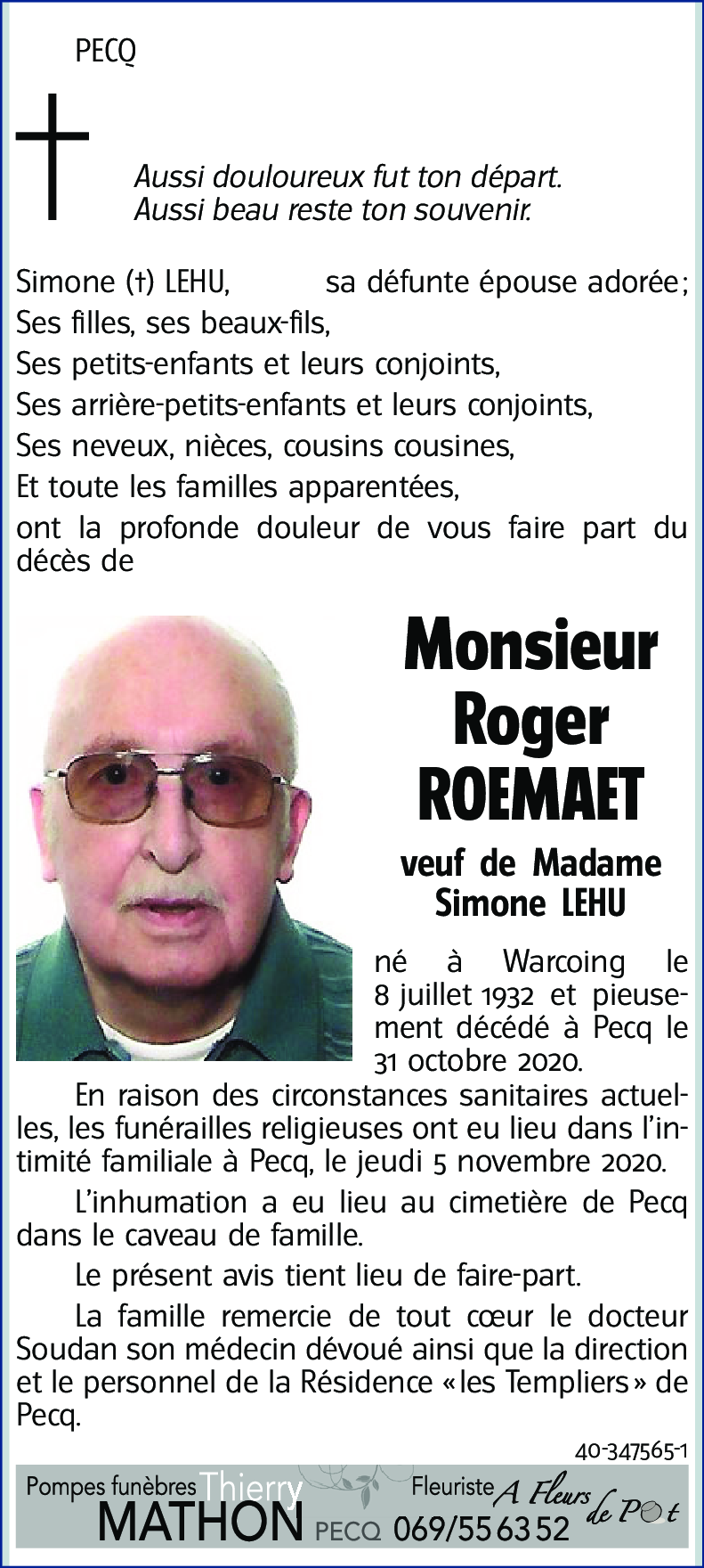 Roger ROEMAET