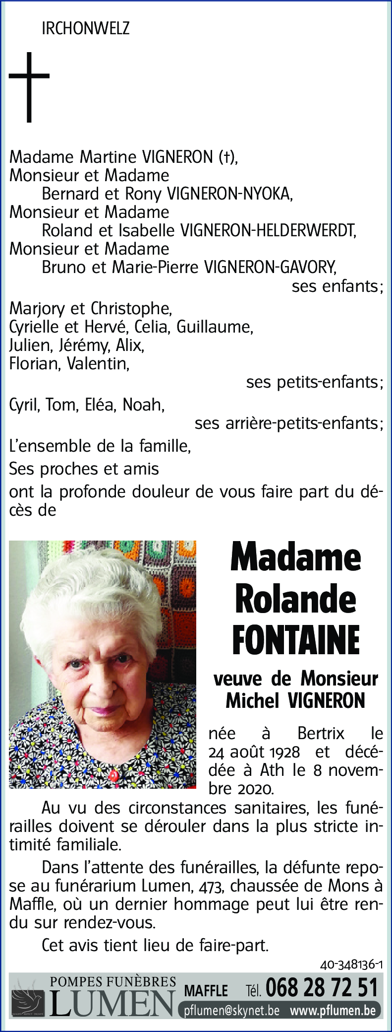 Rolande FONTAINE