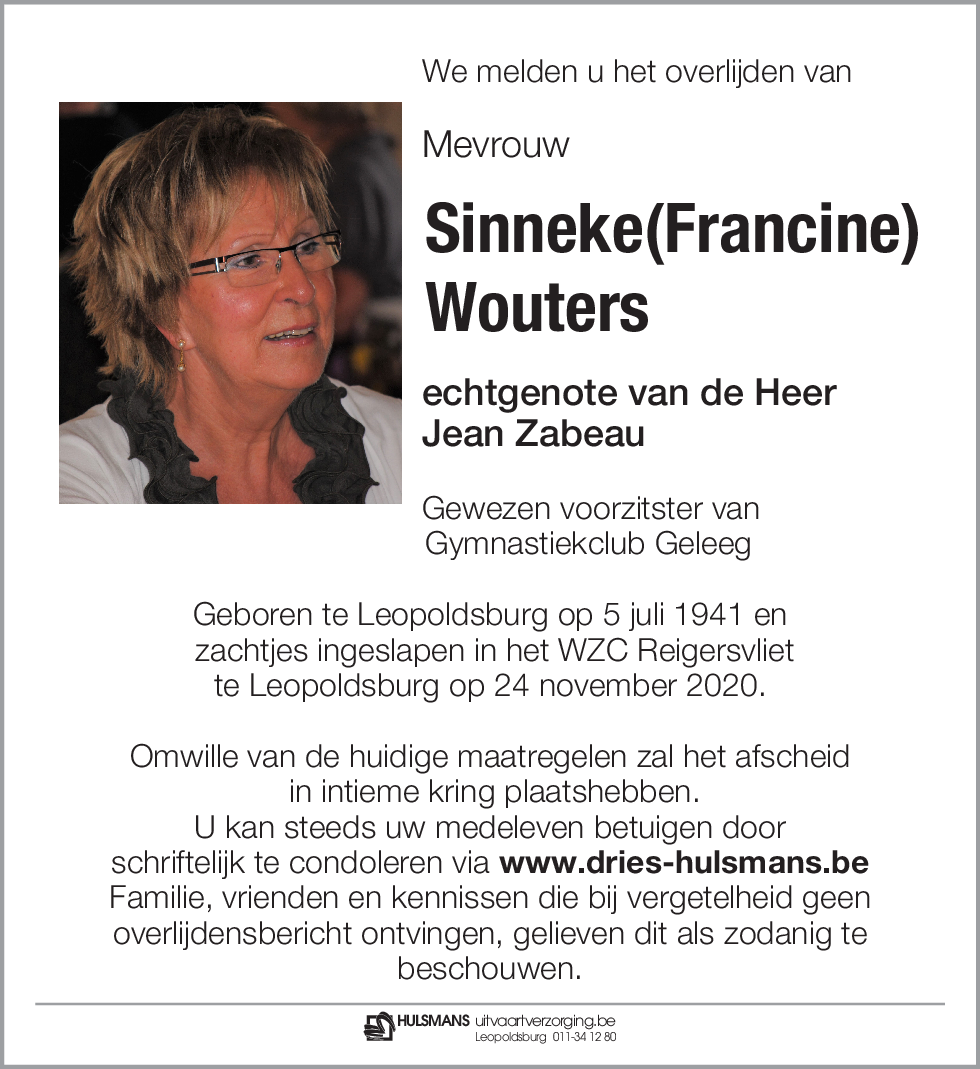 Sinneke (Francine) Wouters