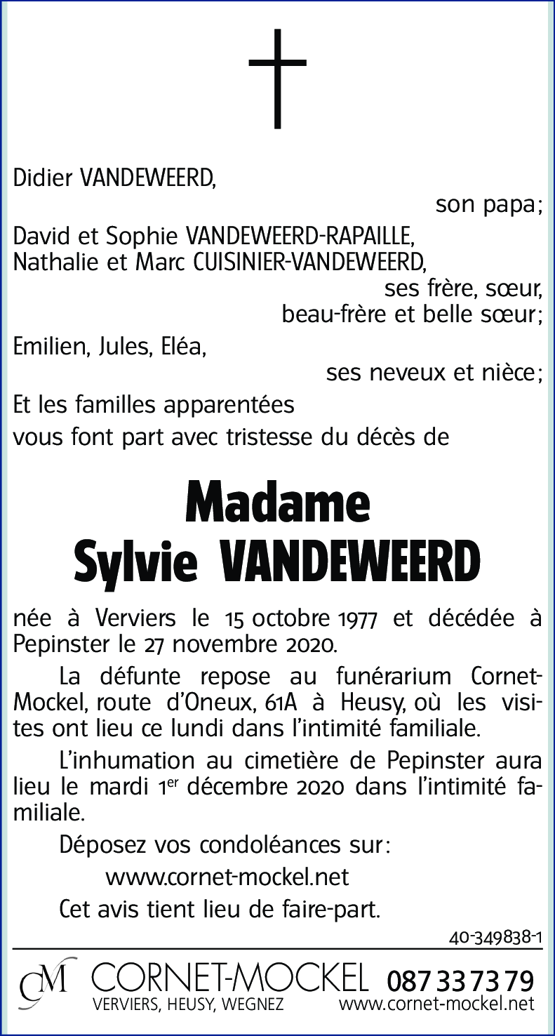 Sylvie VANDEWEERD